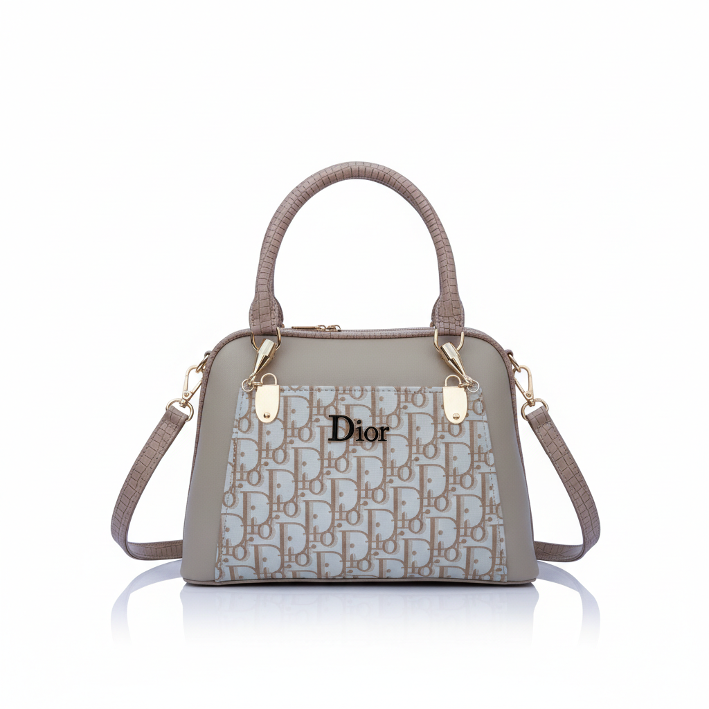 Dior monogram top-handle handbag