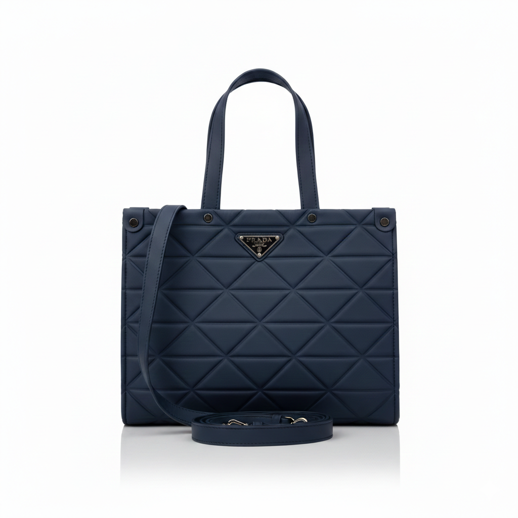 Prada Quilted Tote Bag blk